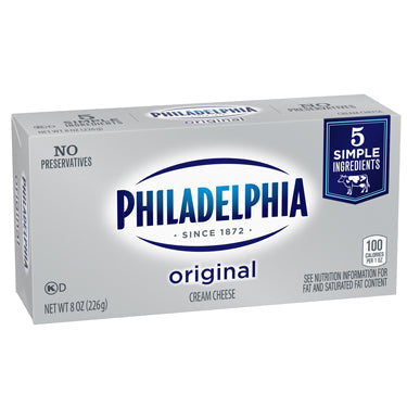 PHILADELPHIA CREAM CHEESE ORIGINAL 8 OZ