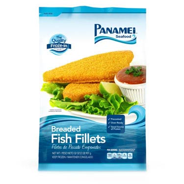 PANAMEI BREADED FISH FILLETS IQF 2 LB