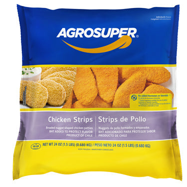 AGROSUPER CHICKEN STRIPS 1.5 LB