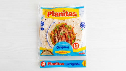 Tortillas de harina de trigo, Planitas, 16 oz