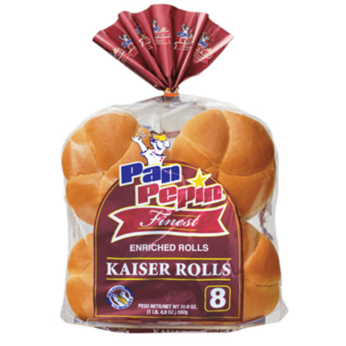 Pan Kaiser Rolls, (8 pack)