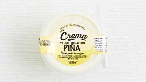 Yogurt griego con piña