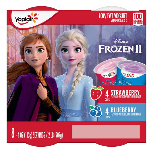 Yoplait - Yogur Bajo en Grasa - "Strawberry/Blueberry" 8 unidades