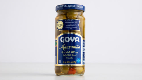 Aceitunas rellenas de pimiento, Goya