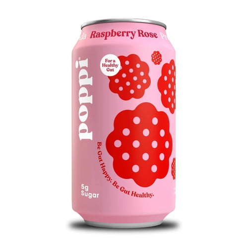 Poppi Raspberry Rose Prebiotic Soda